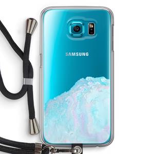CaseCompany Fantasie pastel: Samsung Galaxy S6 Transparant Hoesje met koord