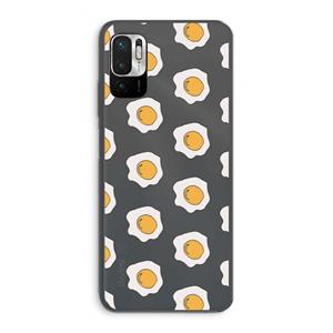 CaseCompany Bacon to my eggs #1: Xiaomi Redmi Note 10 5G Transparant Hoesje