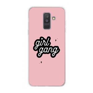 CaseCompany Girl Gang: Samsung Galaxy A6 Plus (2018) Transparant Hoesje