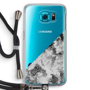 CaseCompany Onweer: Samsung Galaxy S6 Transparant Hoesje met koord
