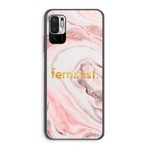 CaseCompany Feminist: Xiaomi Redmi Note 10 5G Transparant Hoesje