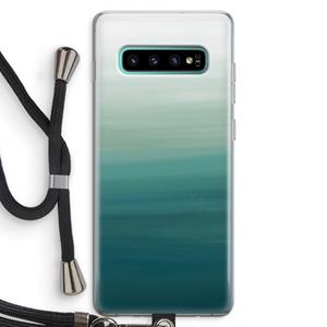 CaseCompany Ocean: Samsung Galaxy S10 Plus Transparant Hoesje met koord