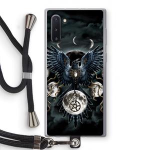CaseCompany Sinister Wings: Samsung Galaxy Note 10 Transparant Hoesje met koord