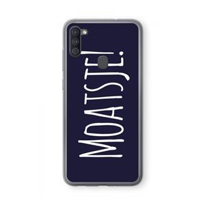 CaseCompany Moatsje!: Samsung Galaxy A11 Transparant Hoesje