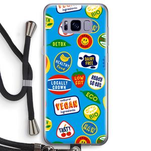 CaseCompany Fruitsticker: Samsung Galaxy S8 Transparant Hoesje met koord
