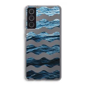 CaseCompany Oceaan: Samsung Galaxy S21 FE Transparant Hoesje