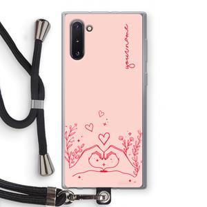 CaseCompany Love is in the air: Samsung Galaxy Note 10 Transparant Hoesje met koord