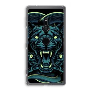 CaseCompany Cougar and Vipers: Sony Xperia XZ2 Transparant Hoesje