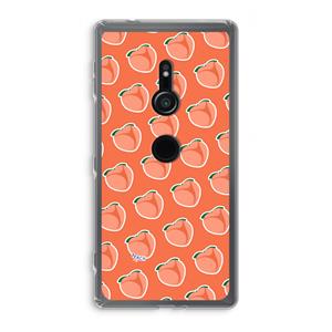 CaseCompany Just peachy: Sony Xperia XZ2 Transparant Hoesje