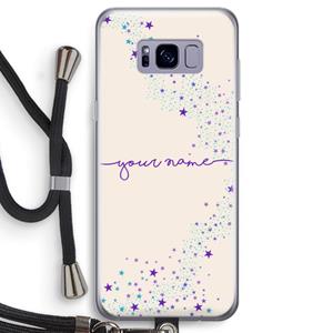 CaseCompany Sterren: Samsung Galaxy S8 Transparant Hoesje met koord