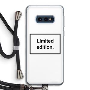CaseCompany Limited edition: Samsung Galaxy S10e Transparant Hoesje met koord