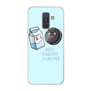 CaseCompany Best Friend Forever: Samsung Galaxy A6 Plus (2018) Transparant Hoesje