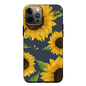 CaseCompany Sunflower and bees: iPhone 12 Tough Case