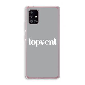 CaseCompany Topvent Grijs Wit: Samsung Galaxy A51 5G Transparant Hoesje
