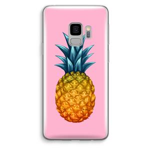 CaseCompany Grote ananas: Samsung Galaxy S9 Transparant Hoesje