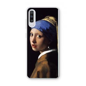 CaseCompany The Pearl Earring: Samsung Galaxy A70 Transparant Hoesje