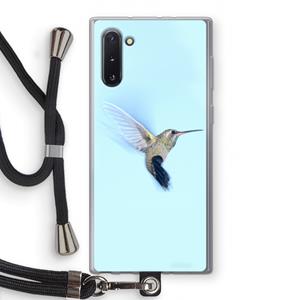 CaseCompany Kolibri: Samsung Galaxy Note 10 Transparant Hoesje met koord