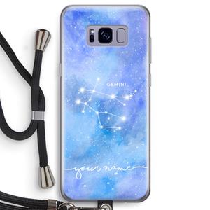 CaseCompany Sterrenbeeld - Licht: Samsung Galaxy S8 Transparant Hoesje met koord