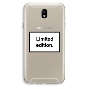 CaseCompany Limited edition: Samsung Galaxy J7 (2017) Transparant Hoesje