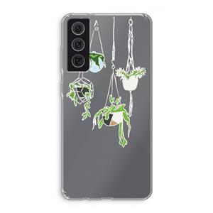 CaseCompany Hang In There: Samsung Galaxy S21 FE Transparant Hoesje