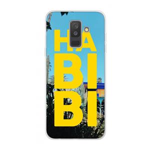 CaseCompany Habibi Majorelle : Samsung Galaxy A6 Plus (2018) Transparant Hoesje