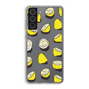 CaseCompany When Life Gives You Lemons...: Samsung Galaxy S21 FE Transparant Hoesje