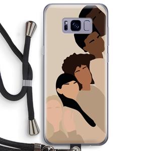 CaseCompany Sweet creatures: Samsung Galaxy S8 Transparant Hoesje met koord