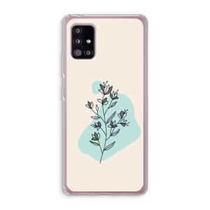 CaseCompany Violets are blue: Samsung Galaxy A51 5G Transparant Hoesje