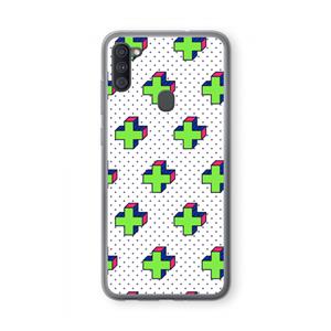 CaseCompany 8-bit N°10: Samsung Galaxy A11 Transparant Hoesje