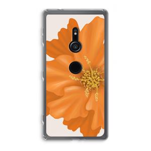 CaseCompany Orange Ellila flower: Sony Xperia XZ2 Transparant Hoesje