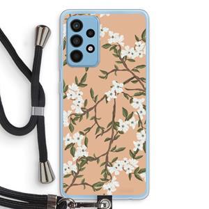 CaseCompany Blossoming spring: Samsung Galaxy A52 Transparant Hoesje met koord