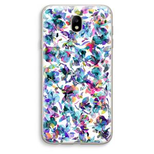 CaseCompany Hibiscus Flowers: Samsung Galaxy J7 (2017) Transparant Hoesje