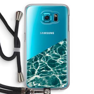 CaseCompany Weerkaatsing water: Samsung Galaxy S6 Transparant Hoesje met koord