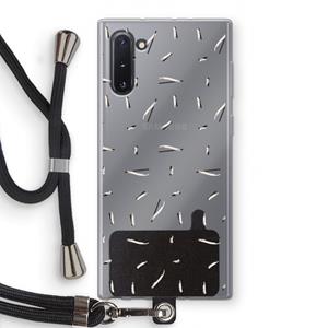 CaseCompany Hipster stripes: Samsung Galaxy Note 10 Transparant Hoesje met koord