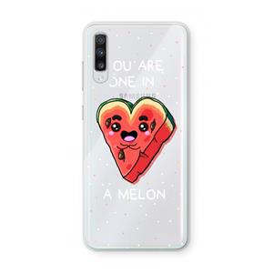 CaseCompany One In A Melon: Samsung Galaxy A70 Transparant Hoesje
