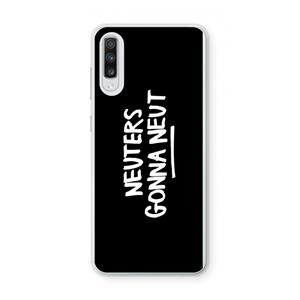 CaseCompany Neuters (zwart): Samsung Galaxy A70 Transparant Hoesje