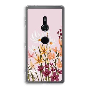 CaseCompany Painted wildflowers: Sony Xperia XZ2 Transparant Hoesje
