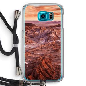 CaseCompany Mars: Samsung Galaxy S6 Transparant Hoesje met koord