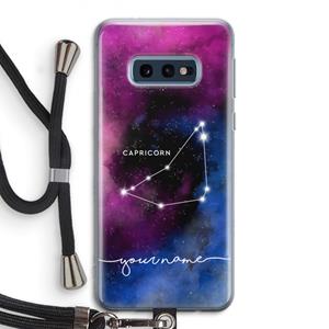 CaseCompany Sterrenbeeld - Donker: Samsung Galaxy S10e Transparant Hoesje met koord