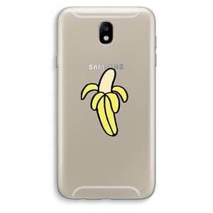 CaseCompany Banana: Samsung Galaxy J7 (2017) Transparant Hoesje