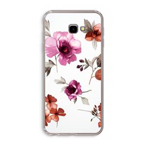 CaseCompany Geschilderde bloemen: Samsung Galaxy J4 Plus Transparant Hoesje