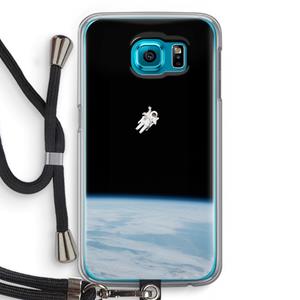 CaseCompany Alone in Space: Samsung Galaxy S6 Transparant Hoesje met koord