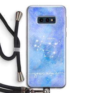 CaseCompany Sterrenbeeld - Licht: Samsung Galaxy S10e Transparant Hoesje met koord