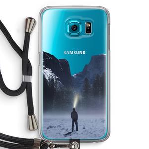 CaseCompany Wanderlust: Samsung Galaxy S6 Transparant Hoesje met koord