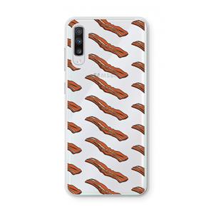 CaseCompany Bacon to my eggs #2: Samsung Galaxy A70 Transparant Hoesje