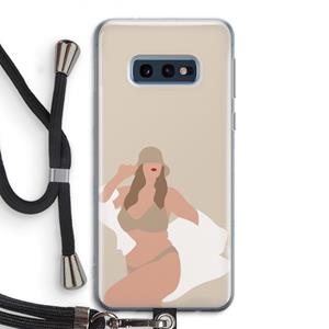 CaseCompany One of a kind: Samsung Galaxy S10e Transparant Hoesje met koord