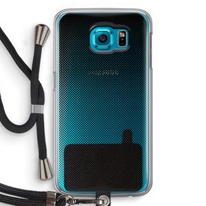 CaseCompany Musketon Halftone: Samsung Galaxy S6 Transparant Hoesje met koord