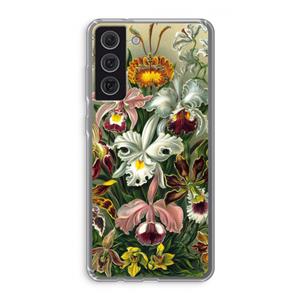 CaseCompany Haeckel Orchidae: Samsung Galaxy S21 FE Transparant Hoesje