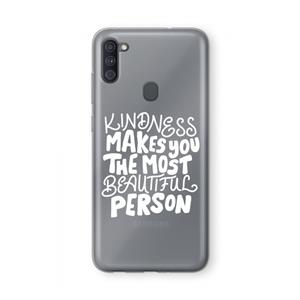 CaseCompany The prettiest: Samsung Galaxy A11 Transparant Hoesje