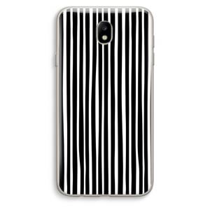 CaseCompany Stripes: Samsung Galaxy J7 (2017) Transparant Hoesje
